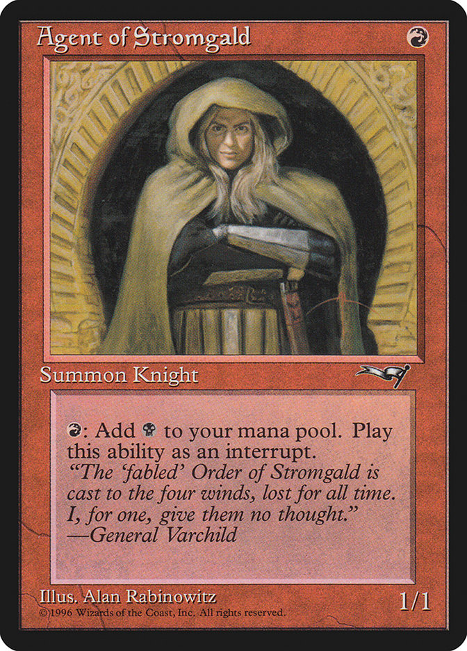 Agent of Stromgald (Arms Crossed) [Alliances] | I Want That Stuff Brandon