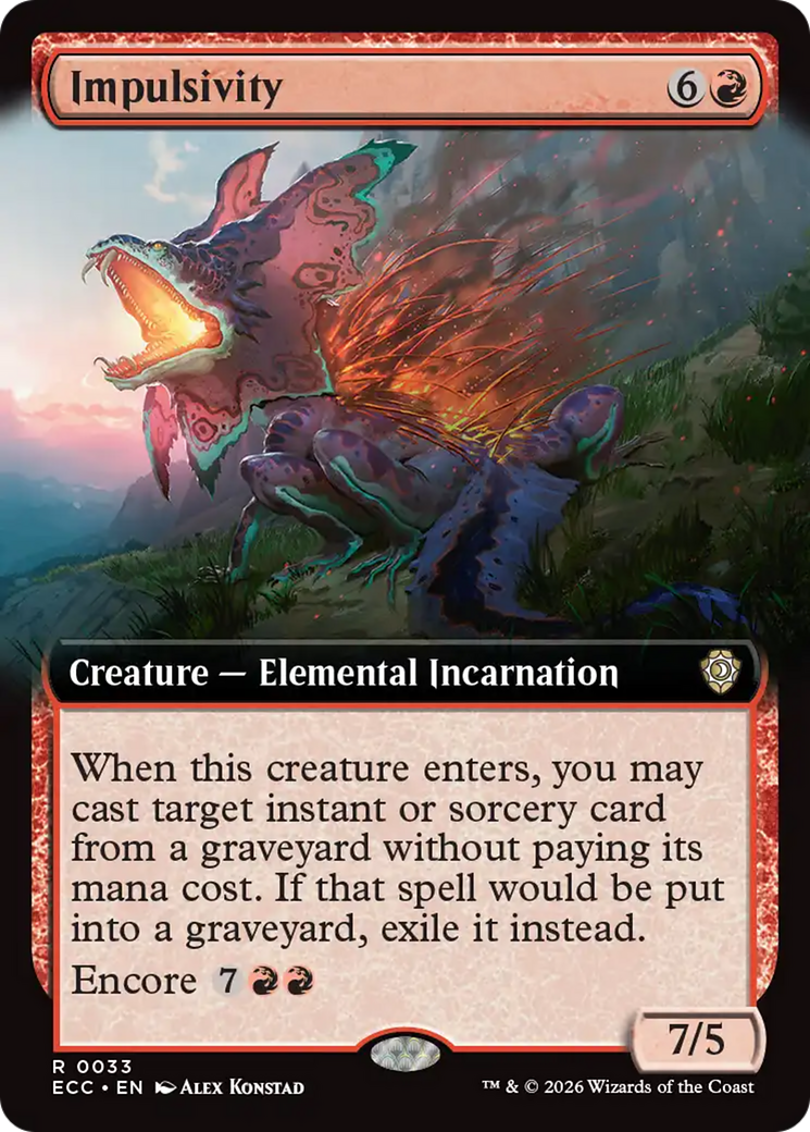 Impulsivity (Extended Art) [Lorwyn Eclipsed Commander] | I Want That Stuff Brandon