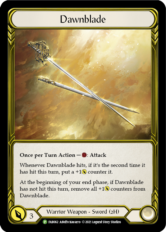 Dawnblade (Golden) [FAB062] (Promo)  Cold Foil | I Want That Stuff Brandon