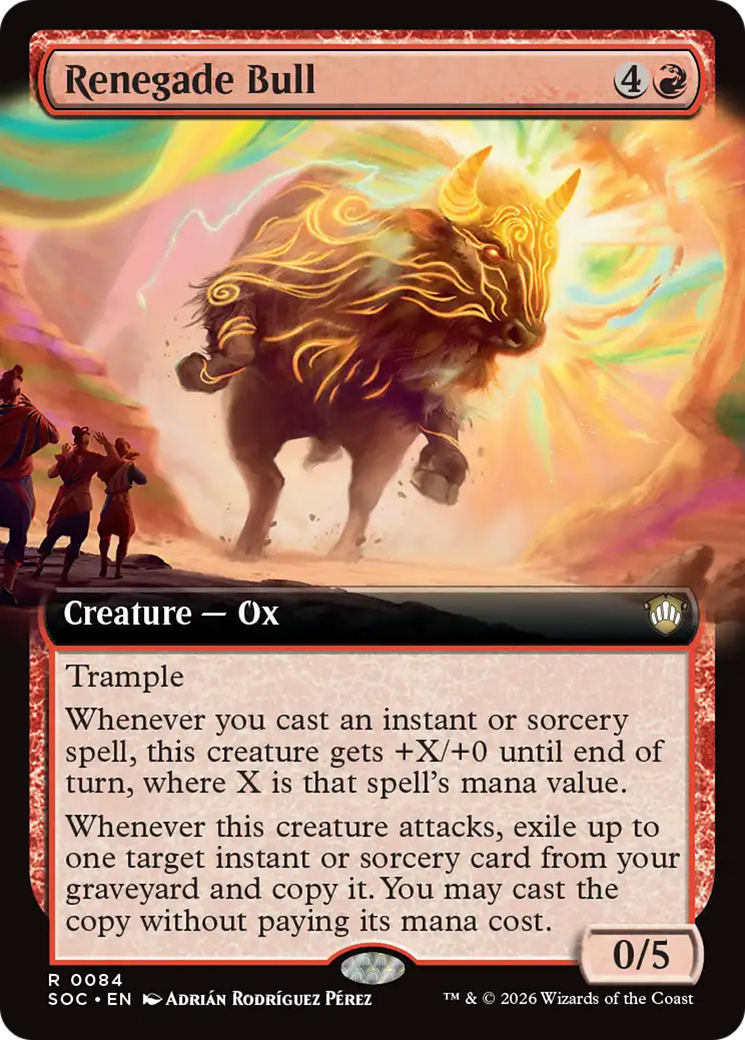Renegade Bull (Extended Art) [Secrets of Strixhaven Commander] | I Want That Stuff Brandon