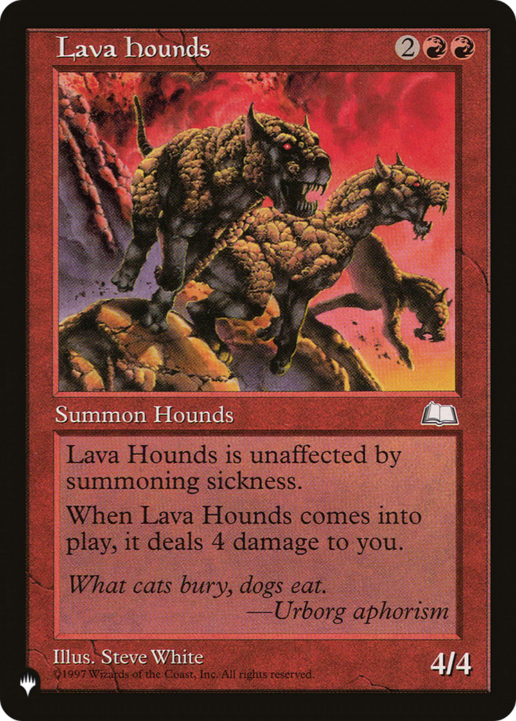 Lava Hounds [The List Reprints] | I Want That Stuff Brandon