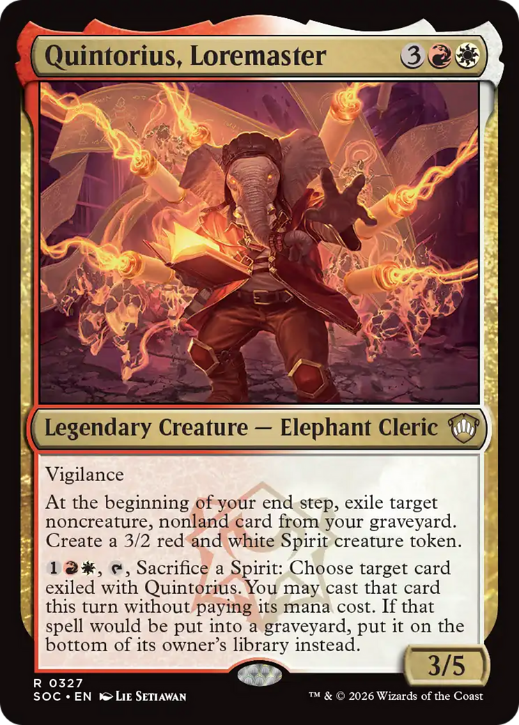 Quintorius, Loremaster [Secrets of Strixhaven Commander] | I Want That Stuff Brandon