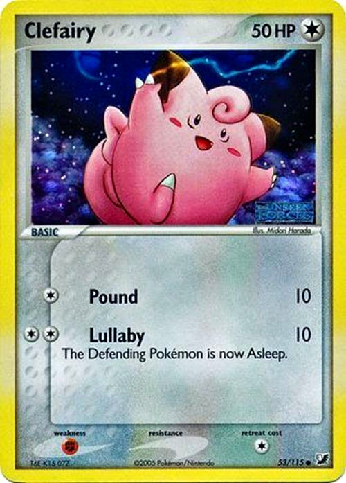 Clefairy (53/115) (Stamped) [EX: Unseen Forces] | I Want That Stuff Brandon