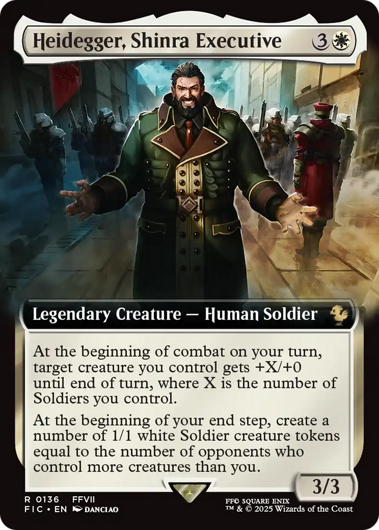 Heidegger, Shinra Executive (Extended Art) [FINAL FANTASY Commander] | I Want That Stuff Brandon