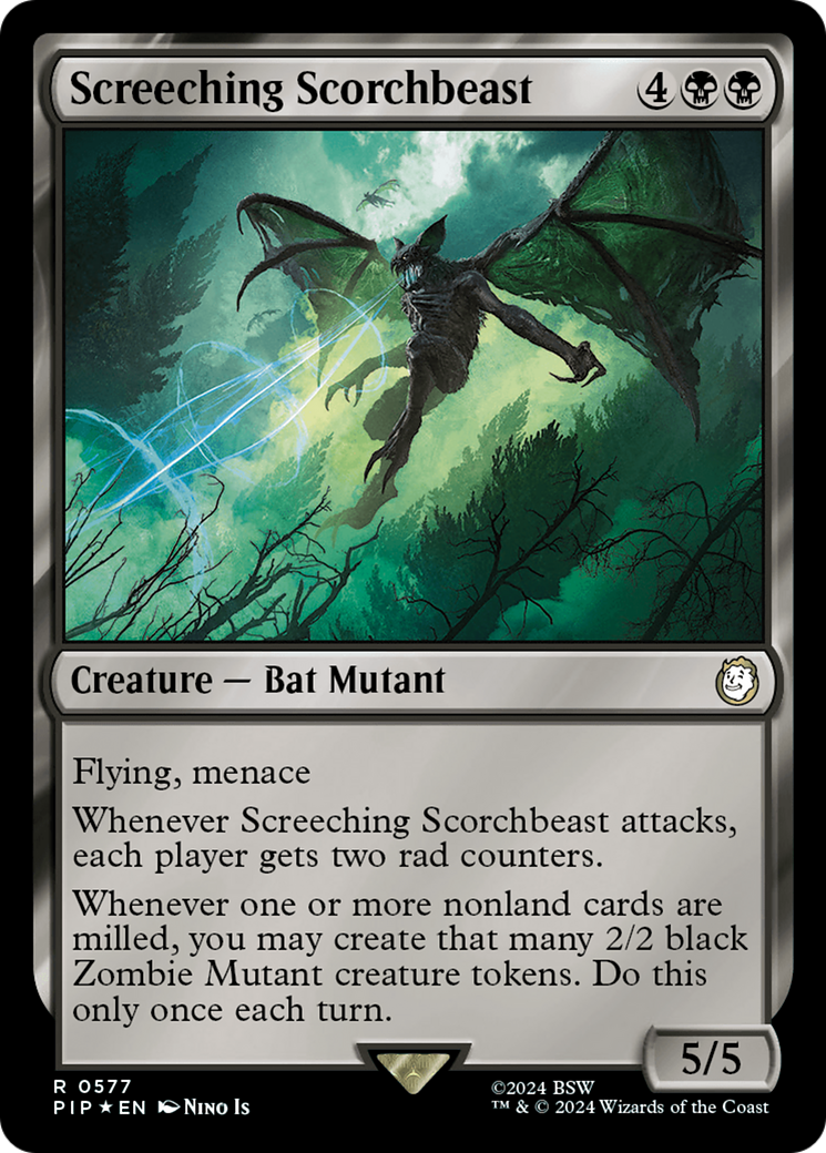 Screeching Scorchbeast (Surge Foil) [Fallout] | I Want That Stuff Brandon