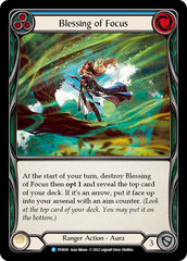 Blessing of Focus (Blue) [DYN161] (Dynasty)  Rainbow Foil | I Want That Stuff Brandon