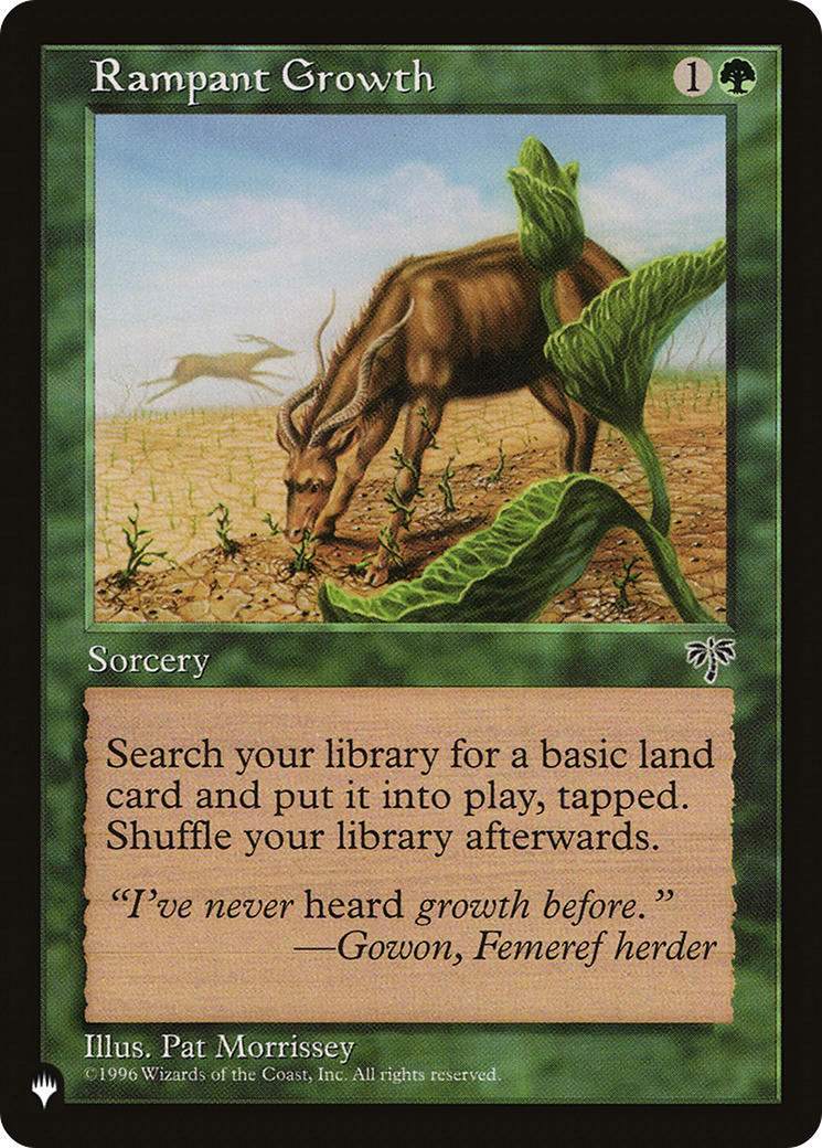 Rampant Growth (MIR) [The List] | I Want That Stuff Brandon