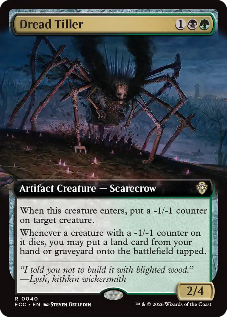 Dread Tiller (Extended Art) [Lorwyn Eclipsed Commander] | I Want That Stuff Brandon