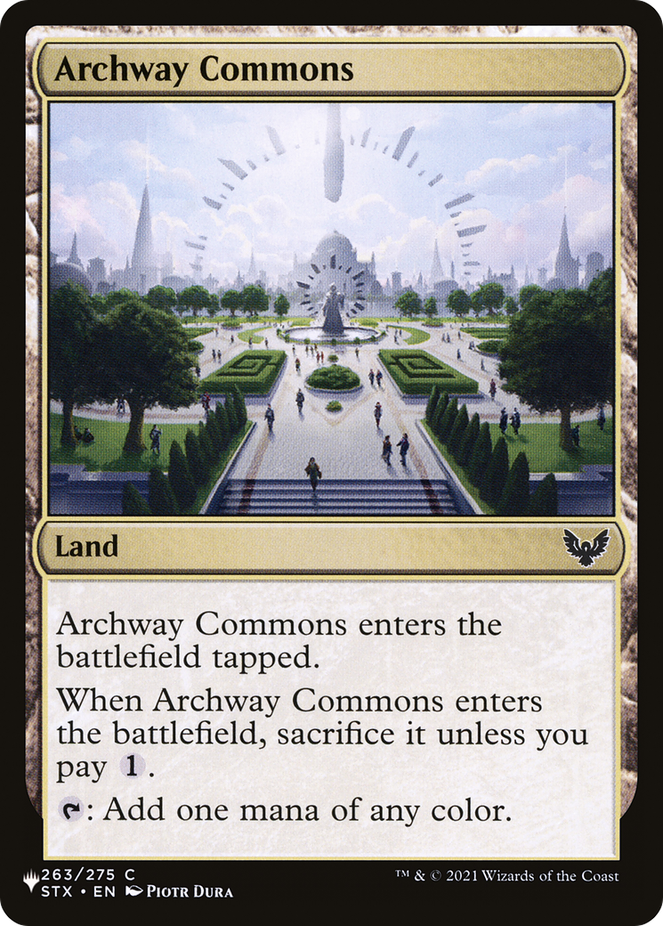 Archway Commons [The List Reprints] | I Want That Stuff Brandon