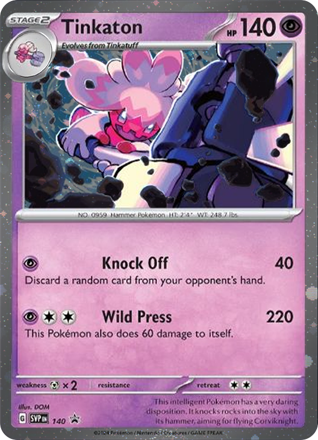 Tinkaton (SVP140) (Cosmos Holo) [Scarlet & Violet: Black Star Promos] | I Want That Stuff Brandon