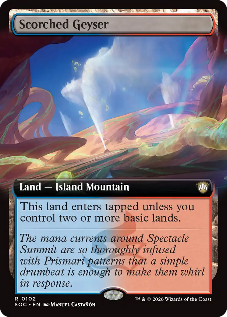 Scorched Geyser (Extended Art) [Secrets of Strixhaven Commander] | I Want That Stuff Brandon