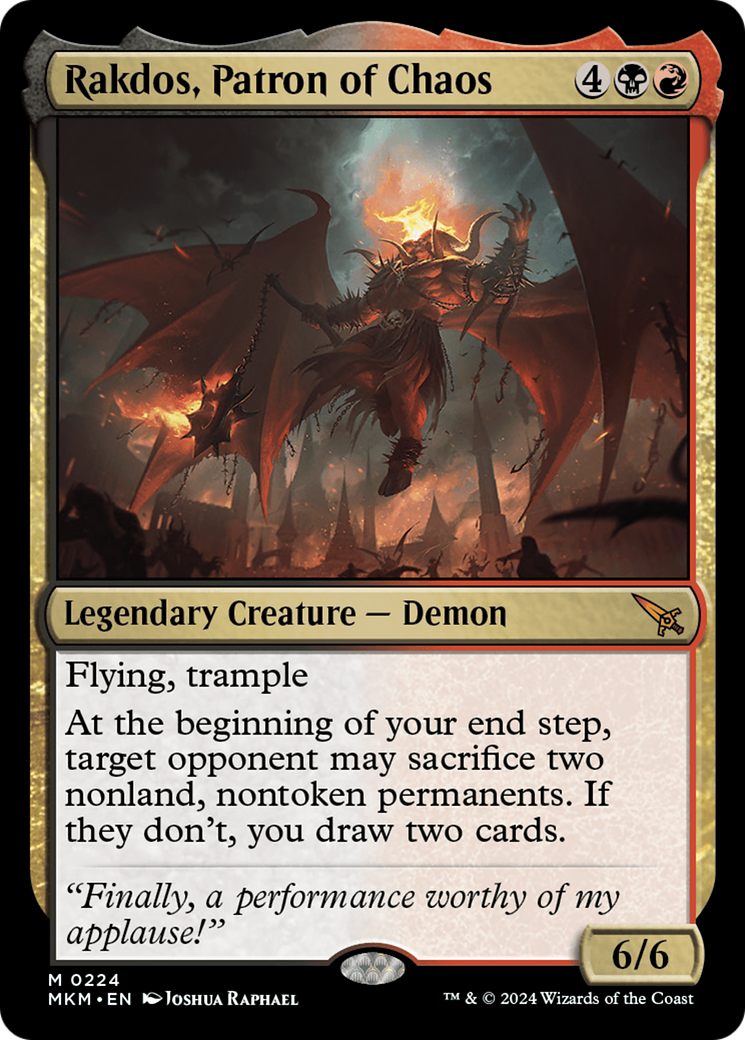 Rakdos, Patron of Chaos [Murders at Karlov Manor] | I Want That Stuff Brandon