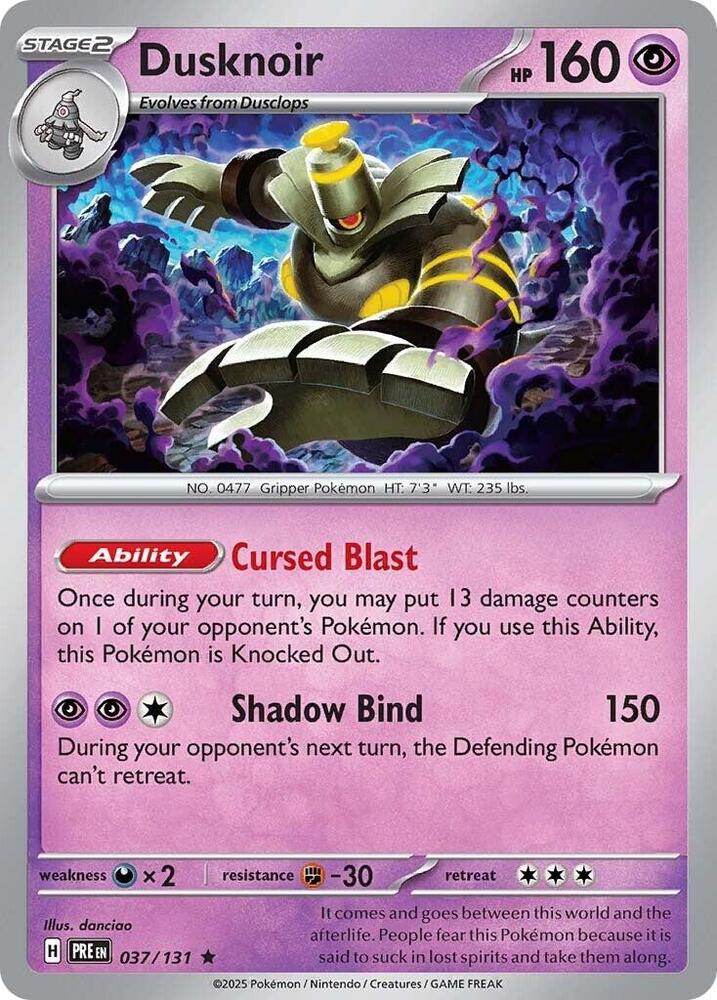 Dusknoir (037/131) [Scarlet & Violet: Prismatic Evolutions] | I Want That Stuff Brandon