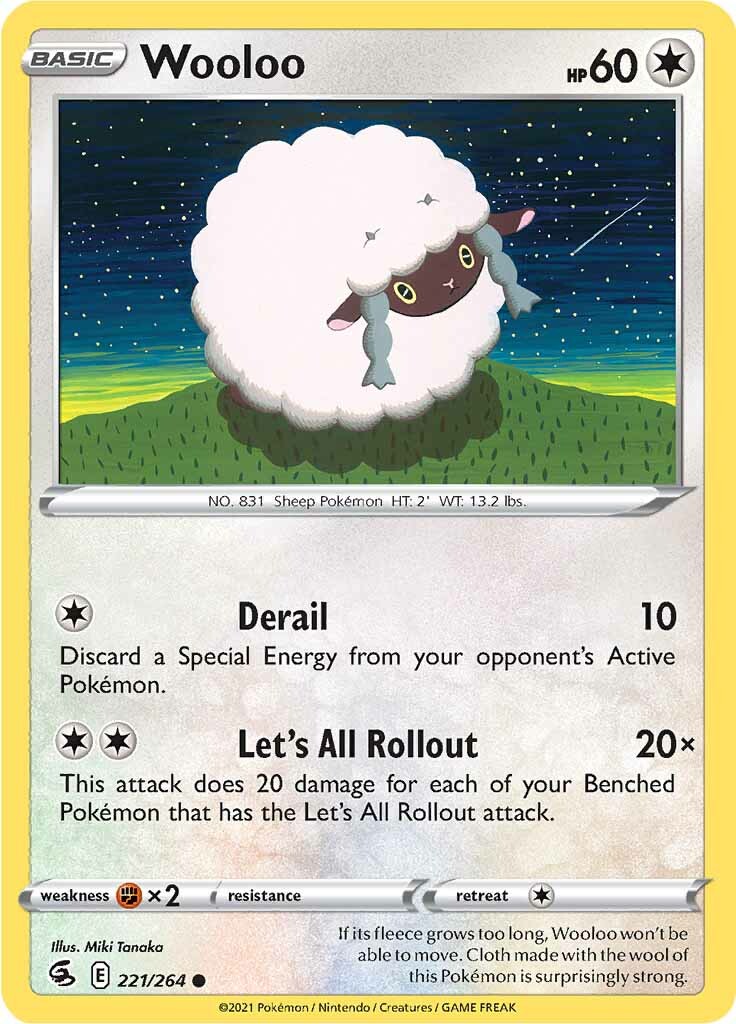 Wooloo (221/264) [Sword & Shield: Fusion Strike] | I Want That Stuff Brandon