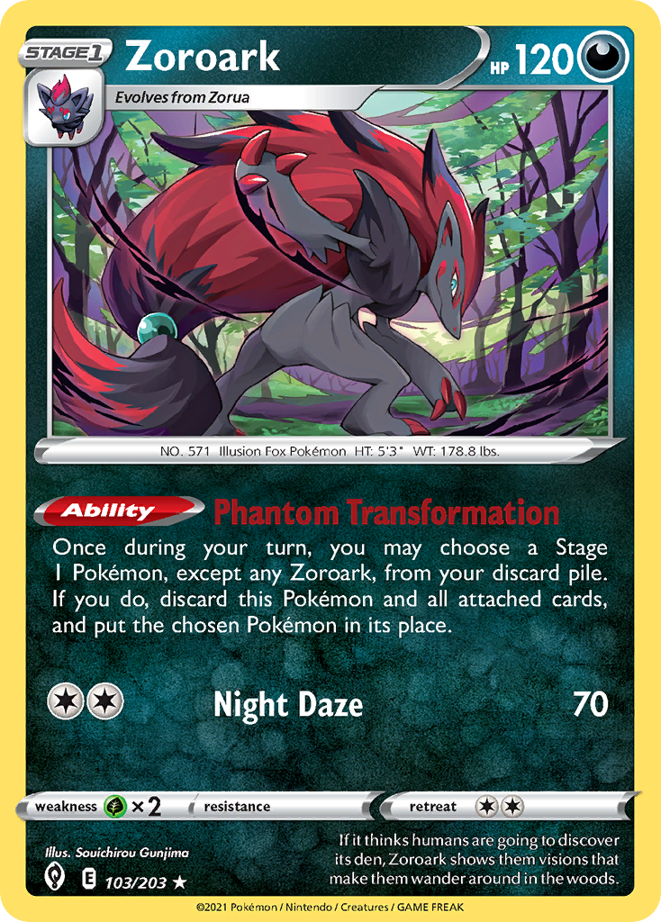 Zoroark (103/203) (Theme Deck Exclusive) [Sword & Shield: Evolving Skies] | I Want That Stuff Brandon