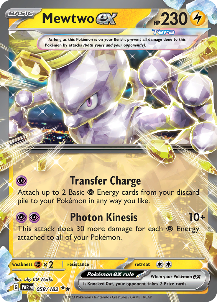 Mewtwo ex (058/182) [Scarlet & Violet: Paradox Rift] | I Want That Stuff Brandon