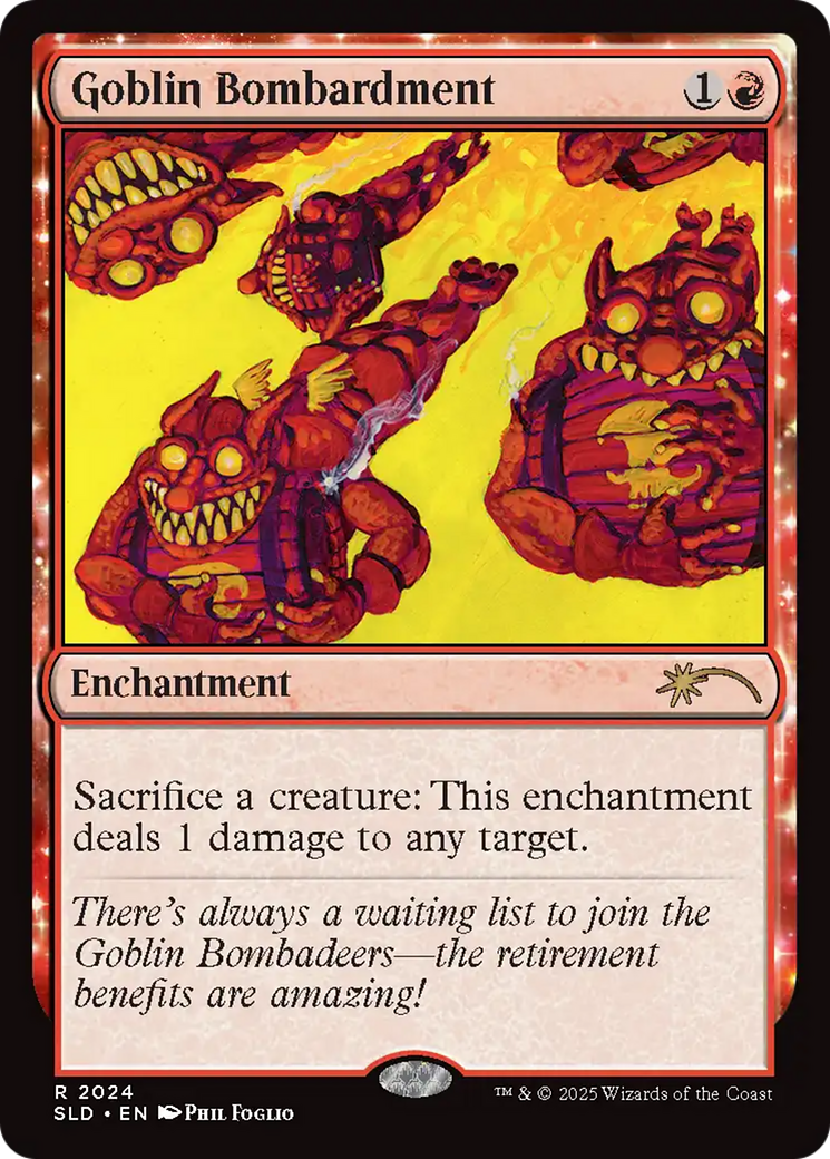 Goblin Bombardment (2024) (Rainbow Foil) [Secret Lair Drop Series] | I Want That Stuff Brandon