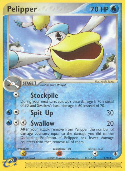 Pelipper (19/109) [EX: Ruby & Sapphire] | I Want That Stuff Brandon