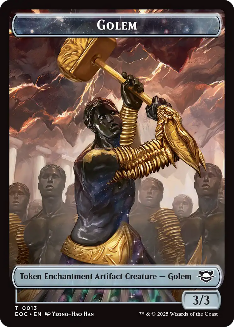 Insect // Golem (0013) Double-Sided Token [Edge of Eternities Commander Tokens] | I Want That Stuff Brandon
