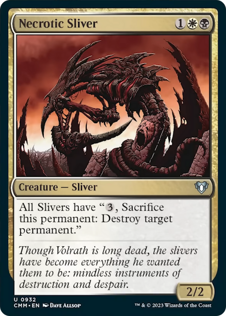 Necrotic Sliver [Commander Masters] | I Want That Stuff Brandon