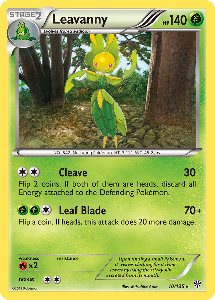 Leavanny (10/135) [Black & White: Plasma Storm] | I Want That Stuff Brandon
