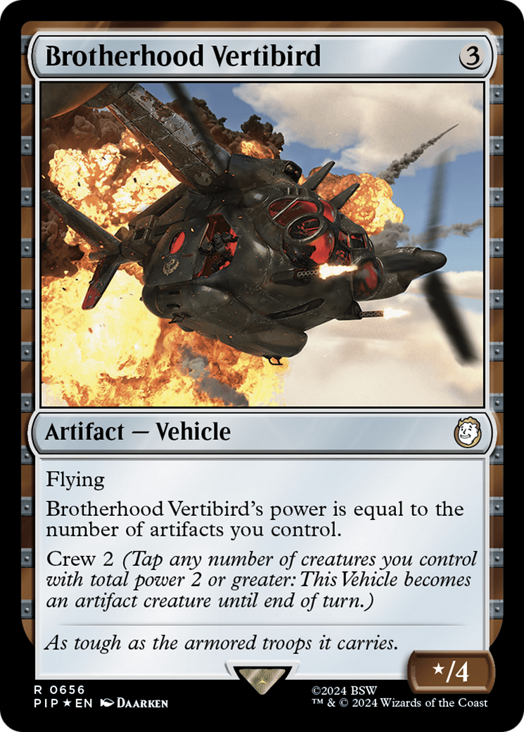 Brotherhood Vertibird (Surge Foil) [Fallout] | I Want That Stuff Brandon