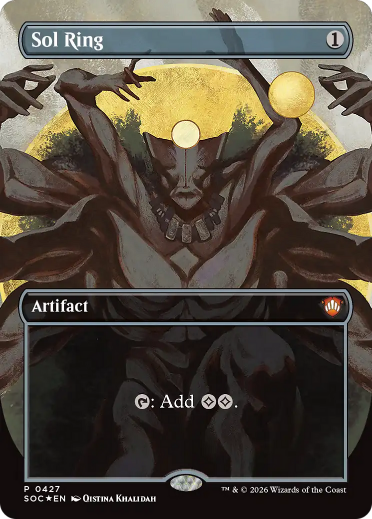 Sol Ring (Borderless) [Secrets of Strixhaven Commander] | I Want That Stuff Brandon