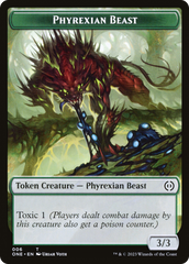 Phyrexian Goblin // Phyrexian Beast Double-Sided Token [Phyrexia: All Will Be One Tokens] | I Want That Stuff Brandon