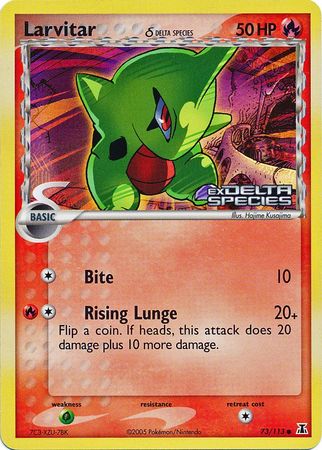 Larvitar (73/113) (Delta Species) (Stamped) [EX: Delta Species] | I Want That Stuff Brandon