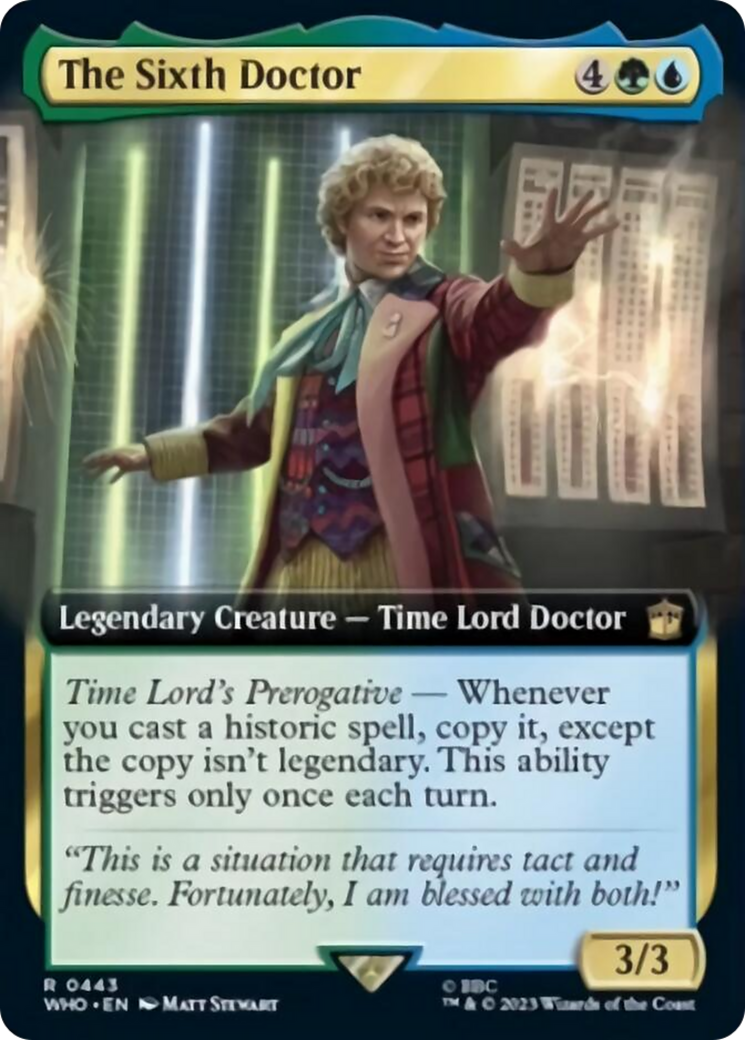 The Sixth Doctor (Extended Art) [Doctor Who] | I Want That Stuff Brandon