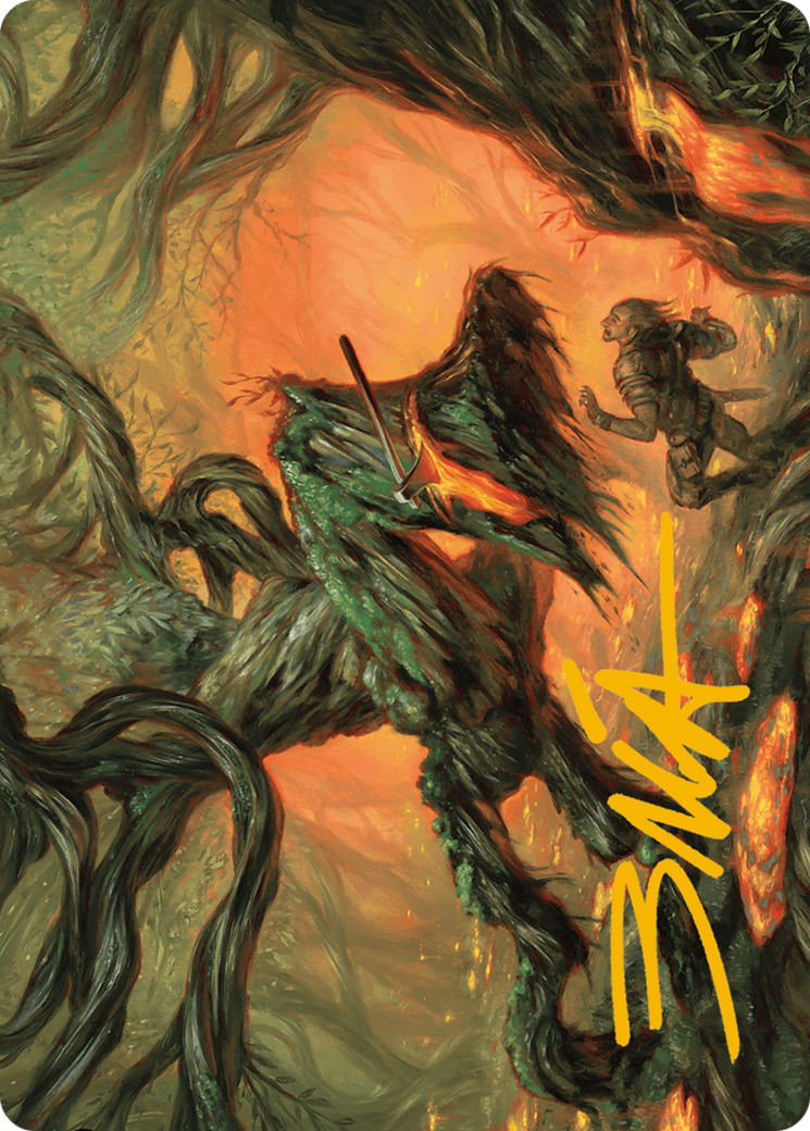 Stump Stomp Art Card (Gold-Stamped Signature) [Modern Horizons 3 Art Series] | I Want That Stuff Brandon