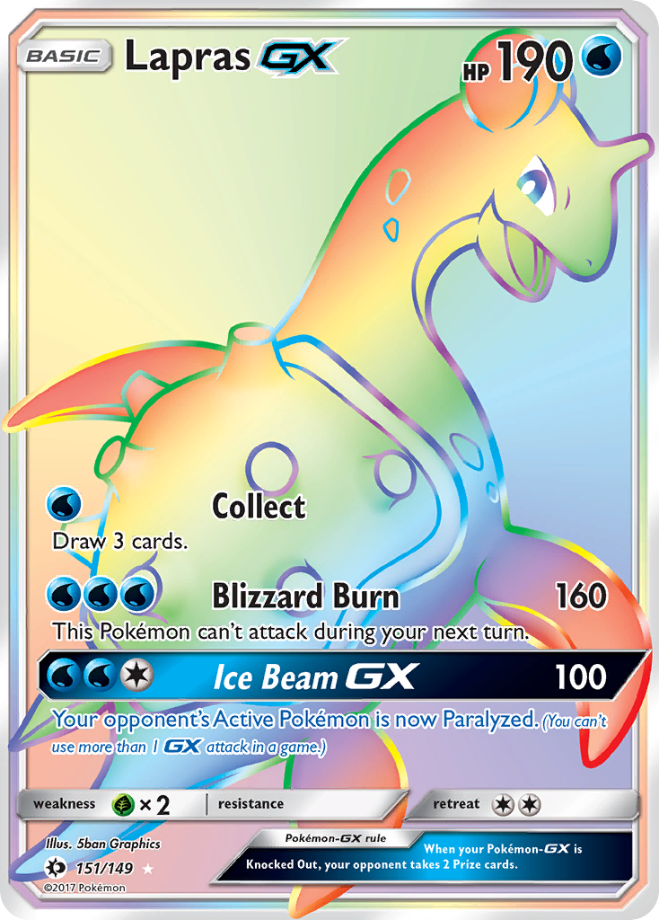 Lapras GX (151/149) [Sun & Moon: Base Set] | I Want That Stuff Brandon