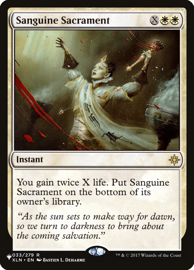 Sanguine Sacrament [The List] | I Want That Stuff Brandon