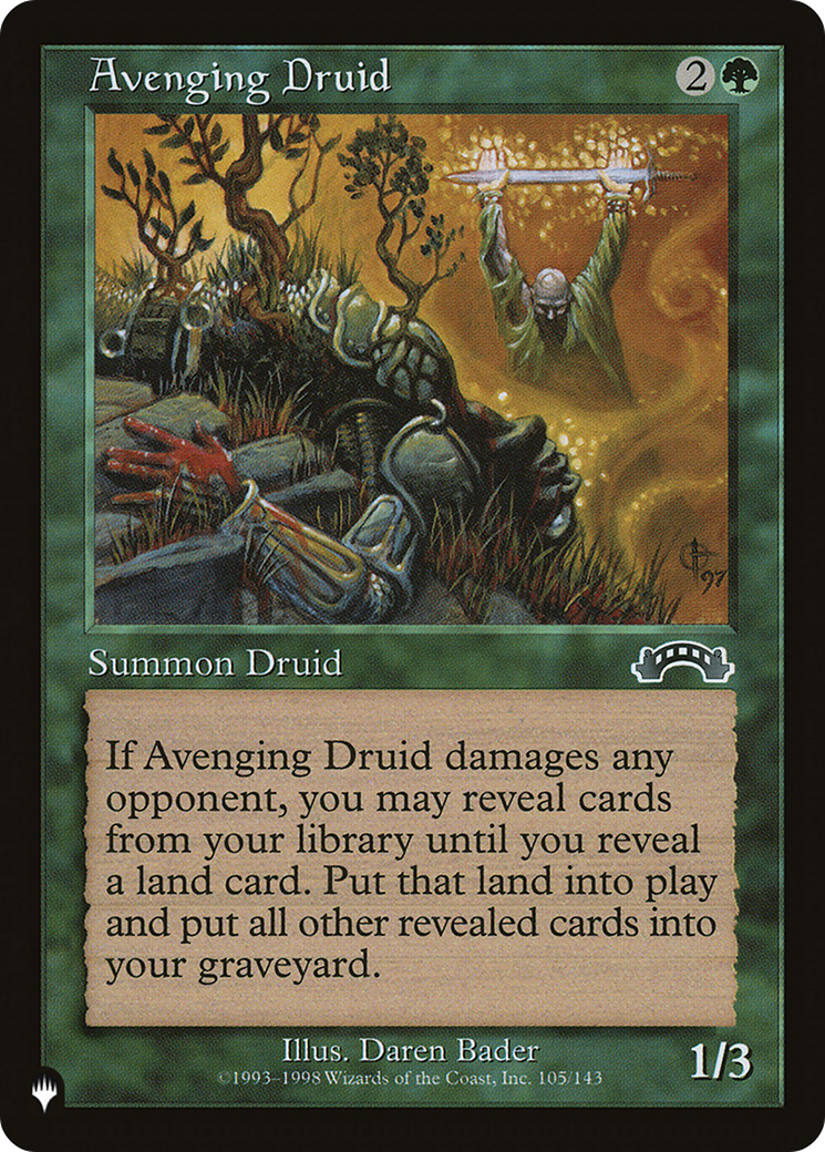 Avenging Druid [The List Reprints] | I Want That Stuff Brandon