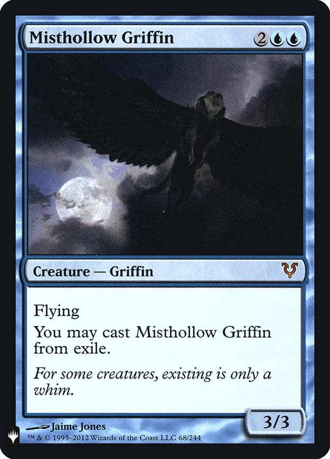 Misthollow Griffin [Mystery Booster] | I Want That Stuff Brandon