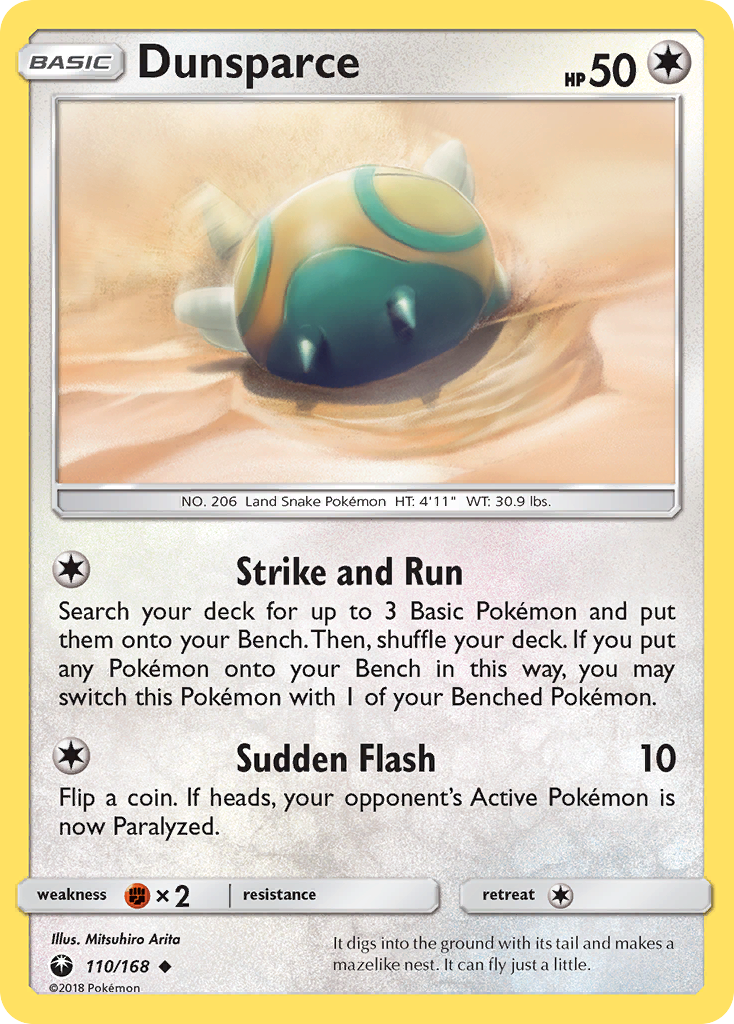 Dunsparce (110/168) [Sun & Moon: Celestial Storm] | I Want That Stuff Brandon