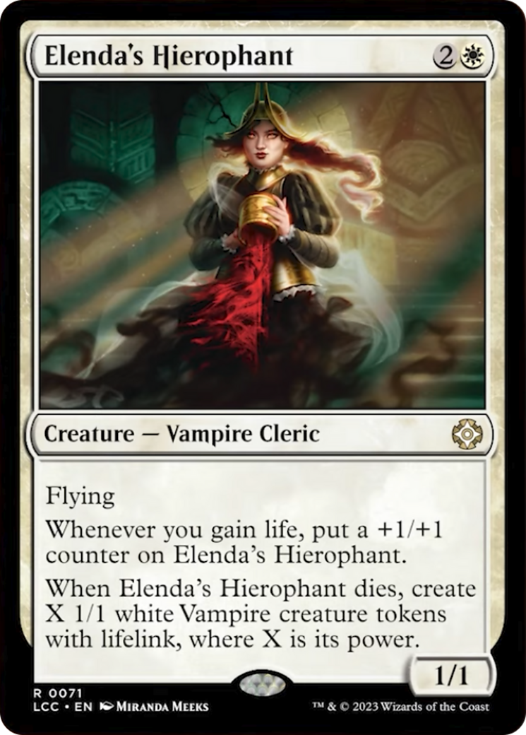 Elenda's Hierophant [The Lost Caverns of Ixalan Commander] | I Want That Stuff Brandon