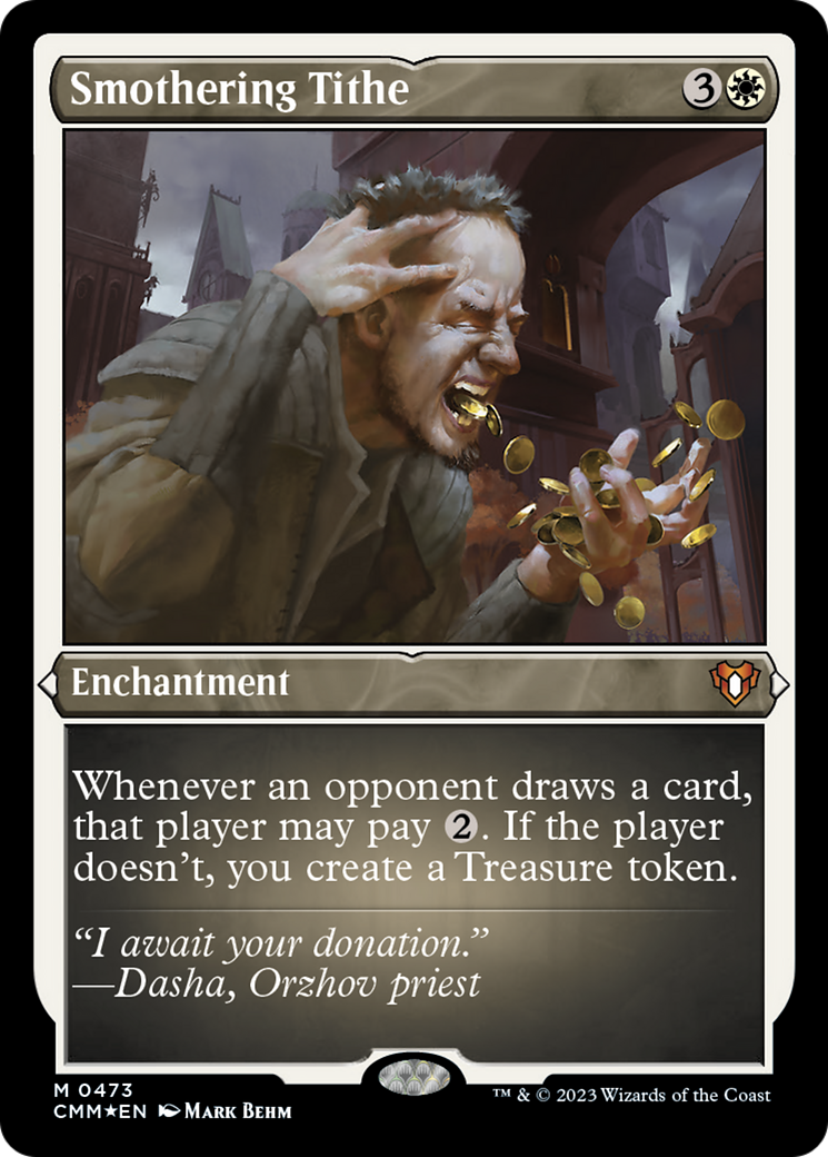 Smothering Tithe (Foil Etched) [Commander Masters] | I Want That Stuff Brandon