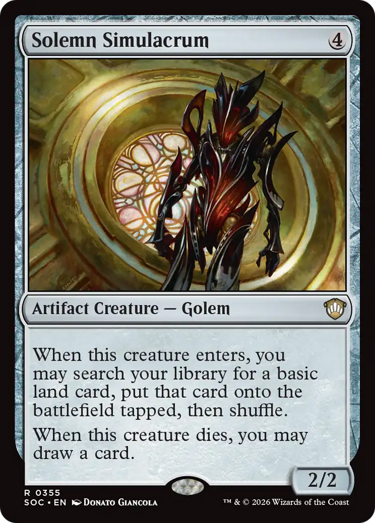Solemn Simulacrum [Secrets of Strixhaven Commander] | I Want That Stuff Brandon