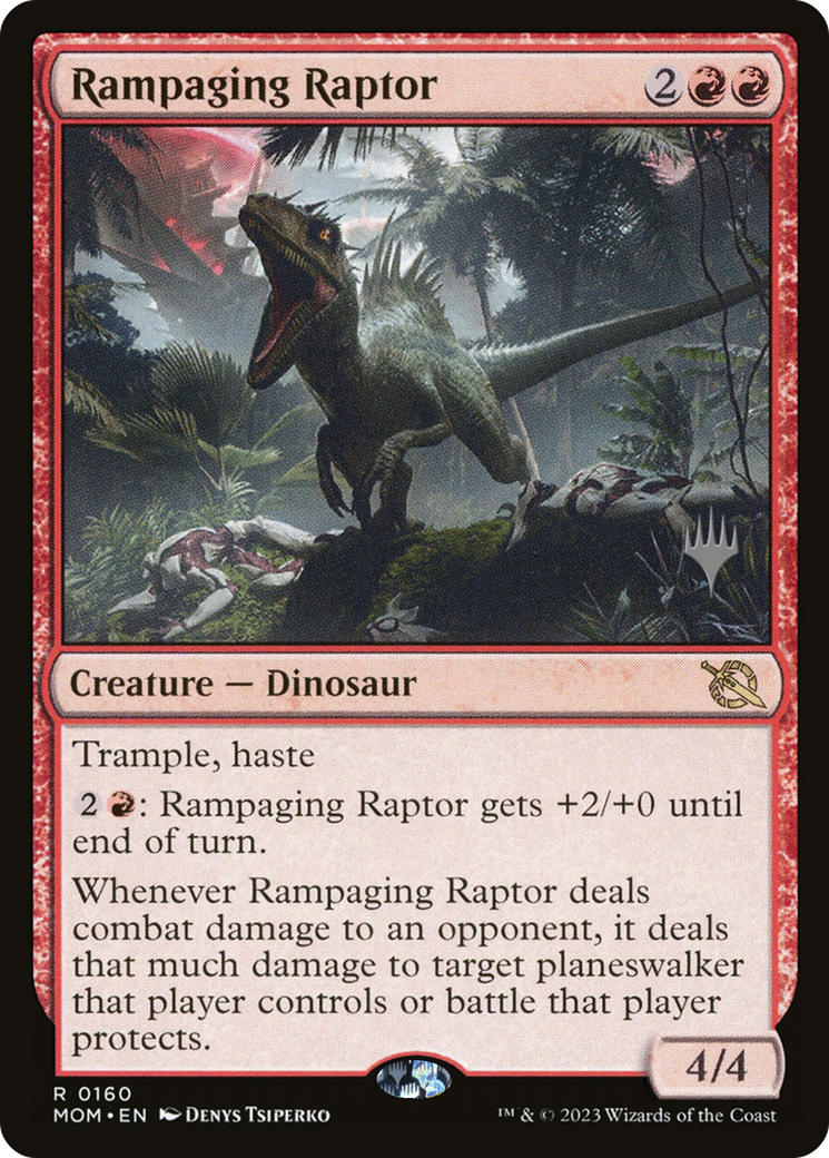 Rampaging Raptor (Promo Pack) [March of the Machine Promos] | I Want That Stuff Brandon