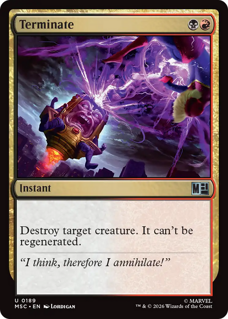 Terminate (Surge Foil) [Marvel Super Heroes Commander] | I Want That Stuff Brandon