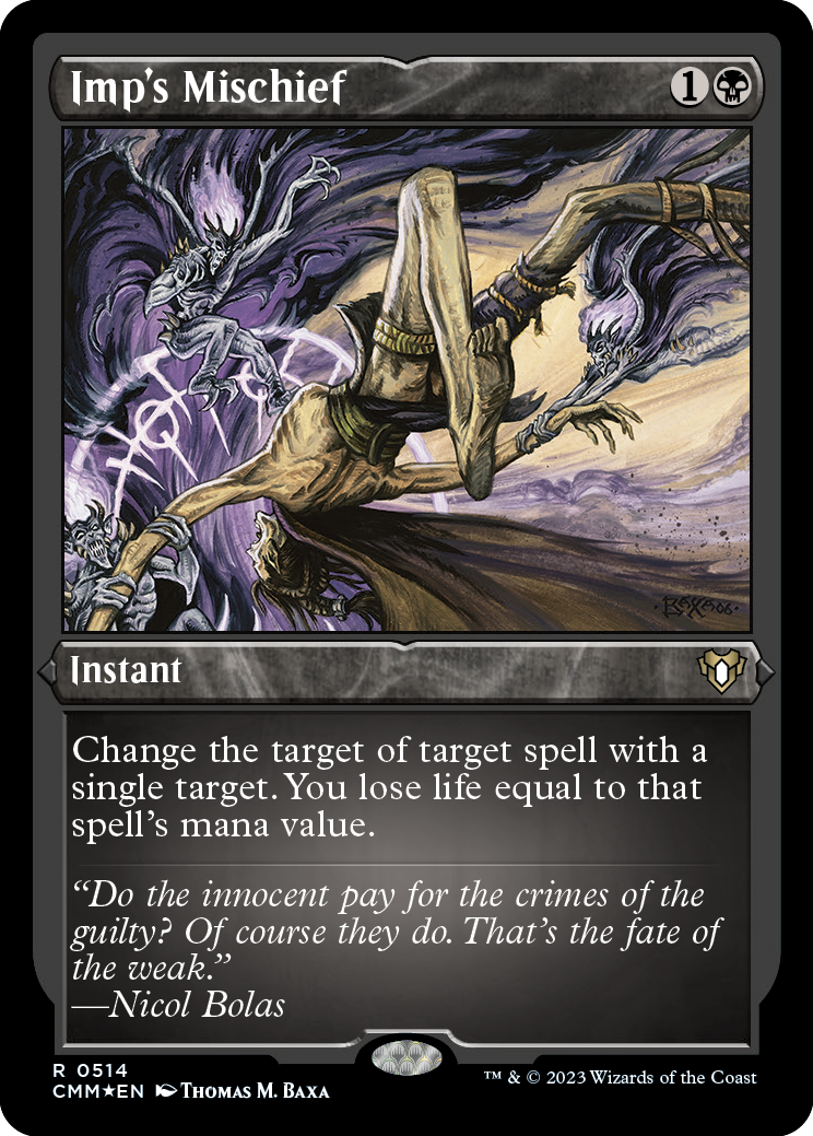 Imp's Mischief (Foil Etched) [Commander Masters] | I Want That Stuff Brandon