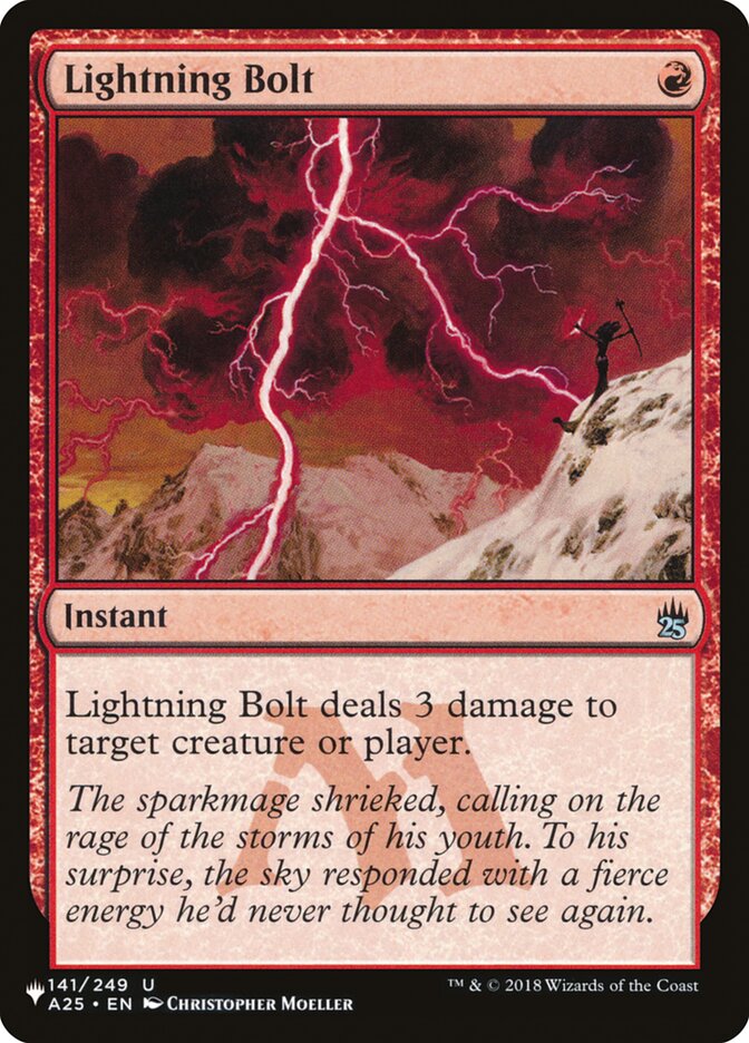 Lightning Bolt (141/249) [The List] | I Want That Stuff Brandon
