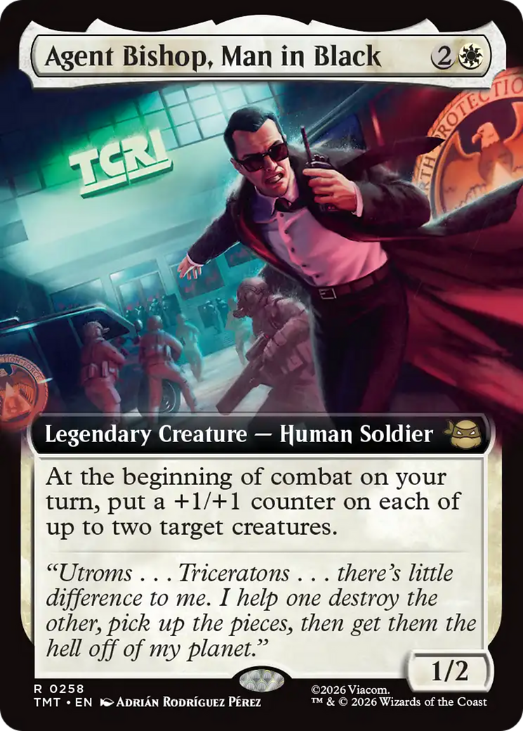 Agent Bishop, Man in Black (Extended Art) [Teenage Mutant Ninja Turtles] | I Want That Stuff Brandon