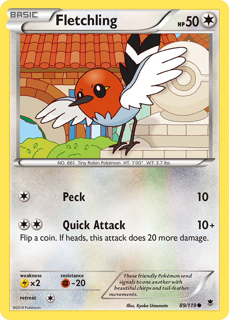 Fletchling (89/119) [XY: Phantom Forces] | I Want That Stuff Brandon