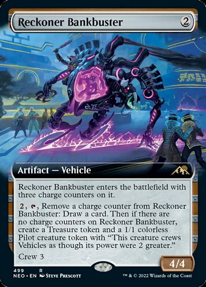 Reckoner Bankbuster (Extended Art) [Kamigawa: Neon Dynasty] | I Want That Stuff Brandon