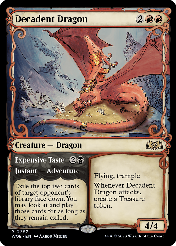 Decadent Dragon // Expensive Taste (Showcase) [Wilds of Eldraine] | I Want That Stuff Brandon