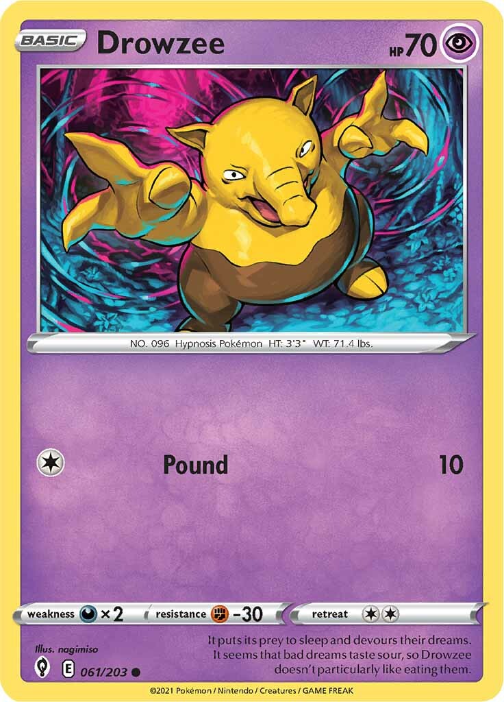 Drowzee (061/203) [Sword & Shield: Evolving Skies] | I Want That Stuff Brandon