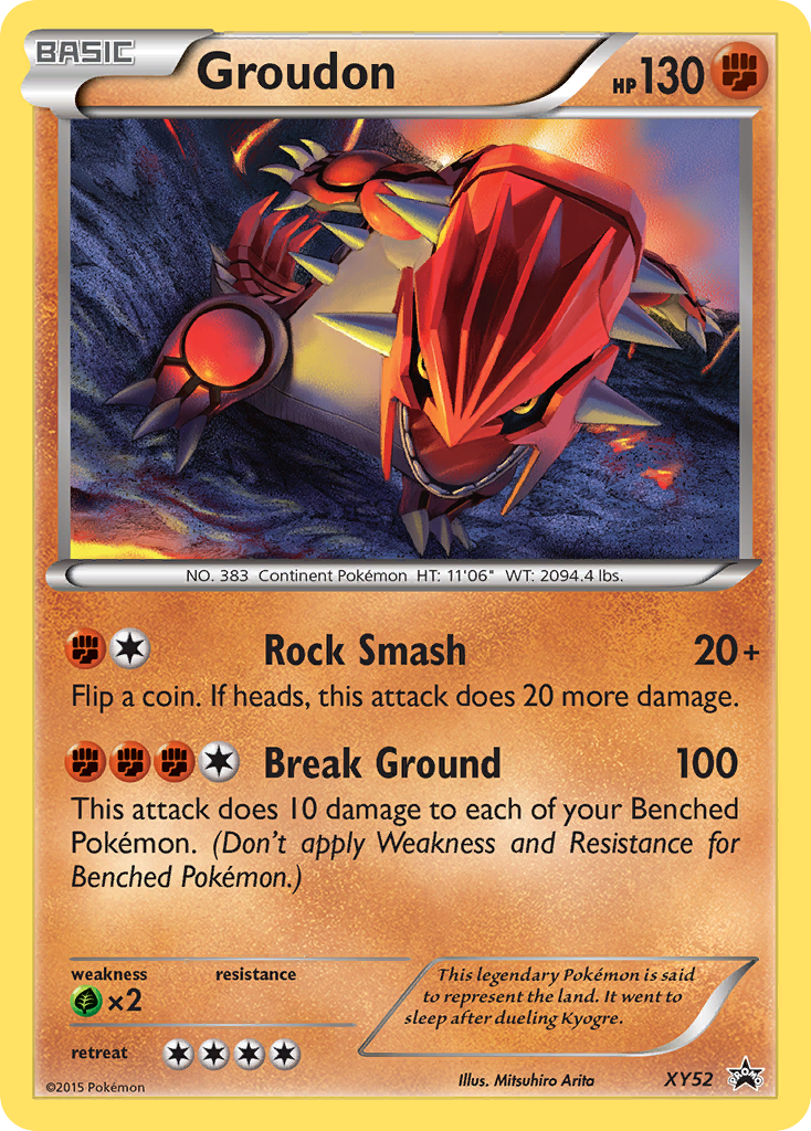 Groudon (XY52) [XY: Black Star Promos] | I Want That Stuff Brandon