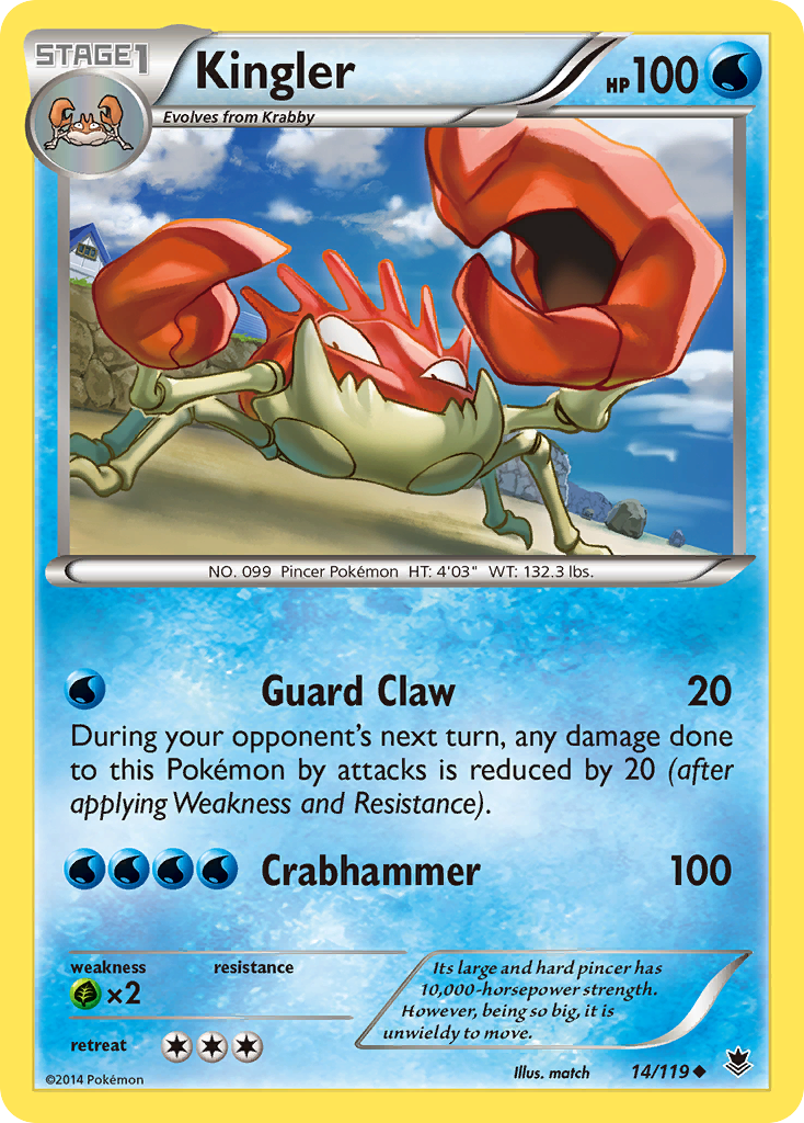 Kingler (14/119) [XY: Phantom Forces] | I Want That Stuff Brandon